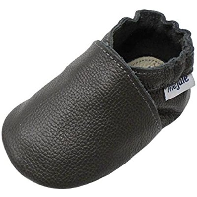 Mejale Baby Boy Girl Shoes Soft Soled Leather Moccasins Anti-Skid Infant Toddler Prewalker