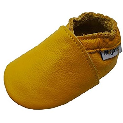 Mejale Baby Infant Toddler Shoes Slip-on Soft Sole Leather Moccasins Pre-Walkers