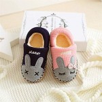 SITAILE Cute Home Shoes Girls Boys Fur Lined Indoor House Slipper Bunny Warm Winter Toddler Slippers