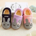 SITAILE Cute Home Shoes Girls Boys Fur Lined Indoor House Slipper Bunny Warm Winter Toddler Slippers
