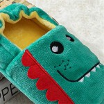 Toddler Boys Slippers Cartoon Cute Animals Plush Warm Home Shoes
