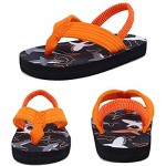 Toddler Flip Flops Boys Girls Thong Sandals with Back Strap Kids Water Shoes for Beach and Pool