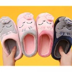 WYSBAOSHU Kids Slippers Warm Coral Fleece Indoor House Shoes for Boys and Girls