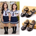 DADAWEN Girl's Strap School Uniform Dress Shoe Mary Jane Flat (Toddler/Little Kid/Big Kid)