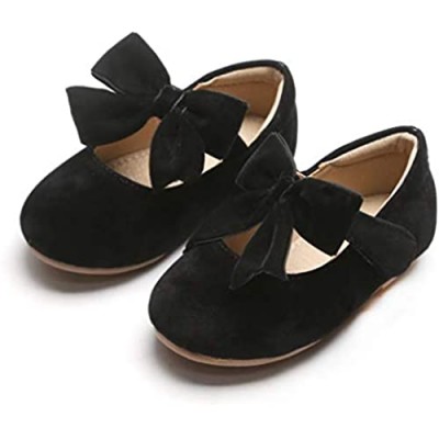 Kiderence Girls Flat Mary Jane Shoes Slip-on School Party Dress Ballerina Shoe (Toddler/Little Kids)