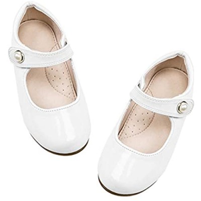 STELLE Girls Mary Jane Flats Slip-on Party Dress Shoes for Kids