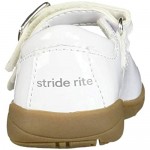 Stride Rite Baby-Girl's Ava Casual Mary Jane Flat White 8 M US Toddler