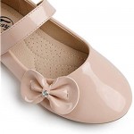 Trary Girls Mary Jane Dress Ballet Flats Shoes with Bow