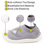 Baby First-Walking Shoes 1-4 Years Kid Shoes Trainers Toddler Infant Boys Girls Soft Sole Non Slip Cotton Canvas Mesh Breathable Lightweight TPR Material Slip-on Sneakers Outdoor