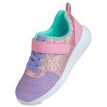Girls Glitter Sneakers Toddlers Sparkle Fashion Tennis Breathable Running Shoes (Toddler/Little Kids/Big Kids)