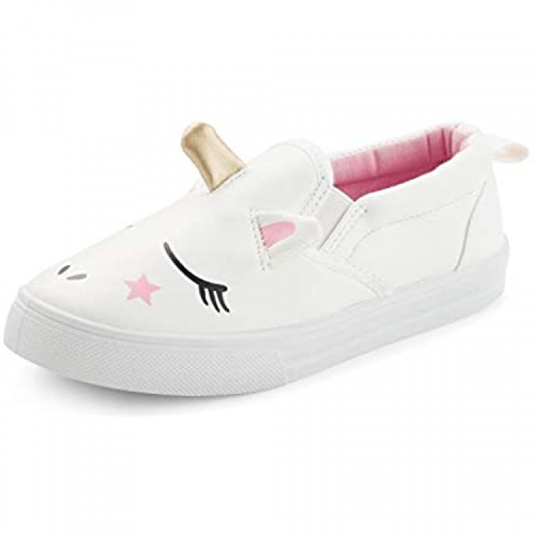 K KomForme Toddler Sneakers for Girls Boys Slip On Loafers & Moccasins Lazy Kids Shoes