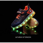 Kids Light Up Shoes USB Charging Flash Waterproof Sneakers for Boys Girls Best Gift for Birthday Christmas Thanksgiving Day