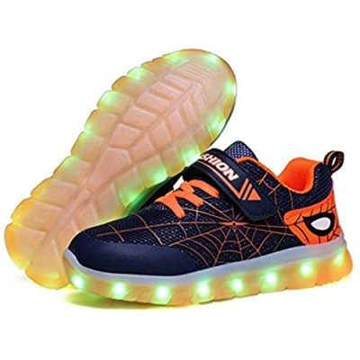 Kids Light Up Shoes USB Charging Flash Waterproof Sneakers for Boys Girls Best Gift for Birthday Christmas Thanksgiving Day