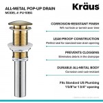 Kraus PU-10BG Pop-Up Drain Brushed Gold