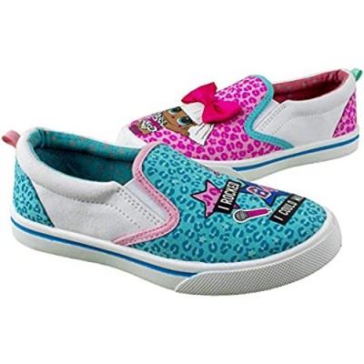 L.O.L. Surprise! Girls Sneaker Slip On Low Top Fashion and Tennis Shoe Toddler Size 10 to Girls Size 2