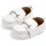 LONSOEN Baby Girls Boys Loafers Prewalker Moccasin Crib Shoes