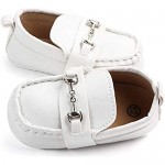 LONSOEN Baby Girls Boys Loafers Prewalker Moccasin Crib Shoes