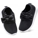 nerteo Toddler Girl Shoes Lightweight Slip On Sneakers for Kids