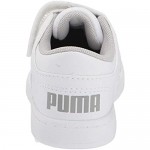 PUMA Unisex-Child Rebound Layup Lo Hook and Loop Sneaker