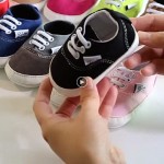 RVROVIC Baby Boys Girls Shoes Canvas Toddler Sneakers Anti-Slip Infant First Walkers 0-18 Months