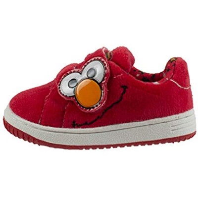 Sesame Street Elmo and Cookie Monster Baby Shoes with Strap  Hard Bottom  Infant & Toddler Size 3 to 8