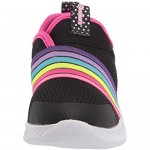 Skechers Girls' Comfy Flex 2.0-Rainbow Frenzy Sneaker Black/Multi 7 Toddler