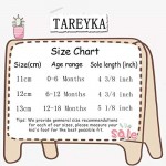 TAREYKA Infant Baby Boys Girls' Sneakers Soft Anti-Slip Soft Sole Newborn Toddler Baby First Walker Outdoor Shoes Crib Shoes