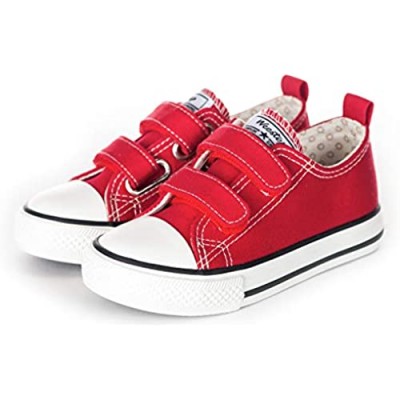 Weestep Toddler Little Kid Boy and Girl Classic Adjustable Strap Sneaker