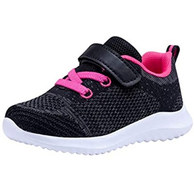 Zoneyue Boys Girls Breathable Sneakers Kids Lightweight Strap Athletic Running Shoes(Toddler/Little Kid)