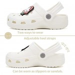 Boys Girls Classic Graphic Garden Clogs Slip on Water Shoes Breathable Sandal Outdoor & Indoor