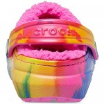 Crocs Unisex-Child Classic Tie Dye Lined Clog | Kids' Slippers