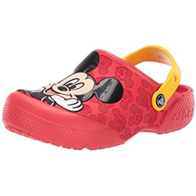 Crocs Unisex-Kid's Fun Lab Mickey Mouse Clog  Flame