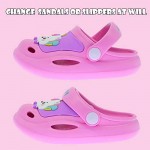 INMINPIN Kids Clogs Mules Boys Girls Cute Cartoon Sandals Toddler Lightweight House Slippers Non-Slip Beach Water Shoes