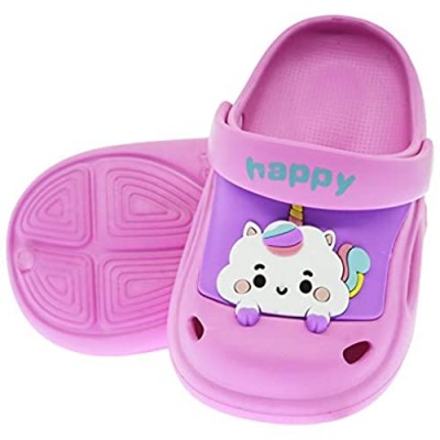 INMINPIN Kids Clogs Mules Boys Girls Cute Cartoon Sandals Toddler Lightweight House Slippers Non-Slip Beach Water Shoes