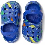 Knemksplanet Boys Girls Dinosaur Clogs Cute Cartoon Toddler Clog Shoes Little Kids Slippers Slip On Lightweight Beach Pool Sandals