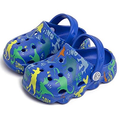 Mictchz Kids Boys Girls Dinosaur Clogs Unisex-Child Garden Clogs Lightweight Beach Pool Shower Slides Sandals Toddler Kids Slippers Water Shoes