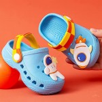 THAIHOEY Kids Cartoon Clogs Boys Girls Toddler Slip-on Sandals No-Slip Beach Pool Slippers