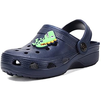 Toddler Clog Slippers Sandals| Slip On Shoes for Boys and Girls | Water Shoes Sneakers Clogs Slide Garden Shoes for Beach Pool ShowerU720ADDXC-Navy-180