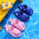 Toddler Clogs Slippers Shark Sandals Girls Boys Cute Cartoon Slides Slip-on Garden Shoes for Beach Pool Shower Slippers