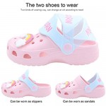 Toddlers Garden Clogs Slipper Kid's Cartoon Unicorn Sandals Clogs Shoes Slides Anti-Slip Lightweight Children Summer Sandals Beach Slipper