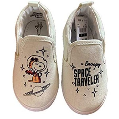 Yefashion Snoopy Kid Canvas Shoes Boy Girl Loafer Unisex Student School Slip-on Shoes