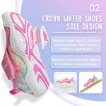 Crova Boys Girls Aquatic Water Shoes Lightweight Quick-Dry Beach Swim Pool Water Park Sandals(Toddler/Little Kid)