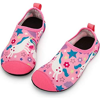 Crova Kids Water Shoes Quick Dry Aqua Socks Non-Slip Barefoot Sports Shoes for Boys Girls Toddler