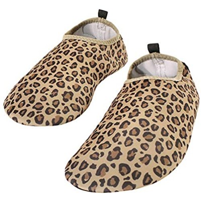 Hudson Baby Unisex-Child Water Shoes for Sports  Yoga  Beach and Outdoors  Kids and -Adult Leopard  2 Little Kids