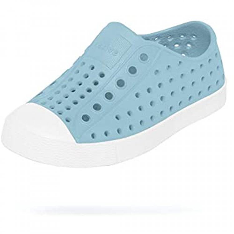 Native Kids Jefferson Child Water Proof Shoes Sky Blue/Shell White 10 Medium US Toddler