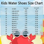 Quickshark Kids Water Shoes Boys Girls Barefoot Aqua Socks Lightweight Quick Dry Sandals Slip On Walking Sneakers for Beach Pool Swim (Little Kid/Big Kid)
