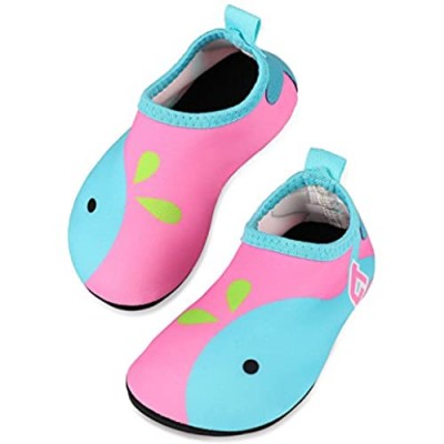 TAGVO Baby Boys Girls Water Shoes  Non-Slip Swim Shoes Barefoot Skin Aqua Socks for Beach Swim Pool Toddler Kids