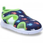 Vollymo Toddler Beach Sandals Quick-Dry Cute Water Shoes Slip on Summer Swim Pool for Little Kids Boys Girls 2-8 Age