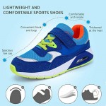 STQ Kids Sneakers for Boys Running Tennis Shoes Slip on Cushion Sport Athletic