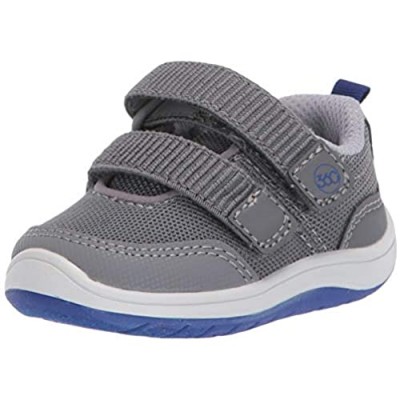 Stride Rite 360 Boy's Dash Anti-Microbial Dual Width Insole Athletic Sneaker  Grey  4.5 M US Toddler